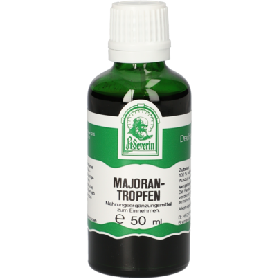 Sie sehen eine Packung MAJORAN TROPFEN 50 ML, Produktbild: 01 MAJORAN TROPFEN 50 ML, A-Nr.: 4377635 - 01