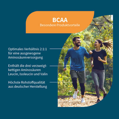 Sie sehen eine Packung NatuGena BCAA Kapseln, Produktbild: 02 NatuGena BCAA Kapseln, A-Nr.: 5699111 - 02