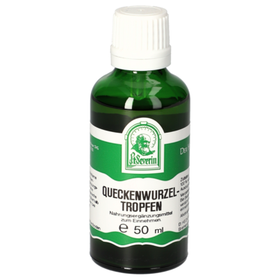 Sie sehen eine Packung QUECKENWURZEL TROPFEN 50 ML, Produktbild: 01 QUECKENWURZEL TROPFEN 50 ML, A-Nr.: 4484779 - 01
