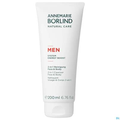 Sie sehen eine Packung Boerlind Men 2-in-1 Reinigung Face +body 60165 200ml, Produktbild: 08 Boerlind Men 2-in-1 Reinigung Face +body 60165 200ml, A-Nr.: 5372775 - 08