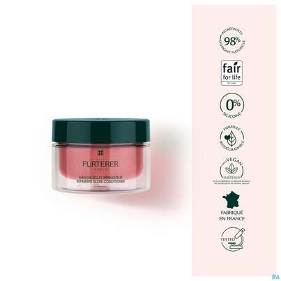 Sie sehen eine Packung Furterer Color Glow Maske Farbglanz Reparierend Coloriert +gestraehnt 200ml, Produktbild: 29 Furterer Color Glow Maske Farbglanz Reparierend Coloriert +gestraehnt 200ml, A-Nr.: 5830781 - 29