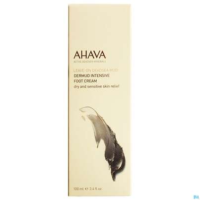 Sie sehen eine Packung Fuss Creme Ahava Dermud Intensiv 100ml, Produktbild: 02 Fuss Creme Ahava Dermud Intensiv 100ml, A-Nr.: 3945623 - 02
