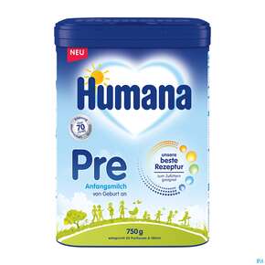 Humana Anfangsmilch Pulver Von Geburt An Pre 750g, A-Nr.: 5417041 - 01
