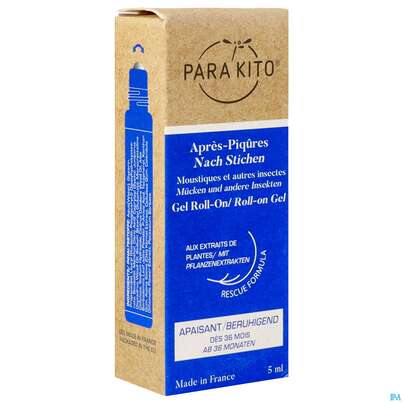Sie sehen eine Packung Insektenschutz Para Kito Nach Stich Roll-on 5ml, Produktbild: 05 Insektenschutz Para Kito Nach Stich Roll-on 5ml, A-Nr.: 4835954 - 05