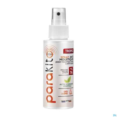 Sie sehen eine Packung Insektenschutz Para Kito Spray Tropical 75ml, Produktbild: 03 Insektenschutz Para Kito Spray Tropical 75ml, A-Nr.: 4801027 - 03