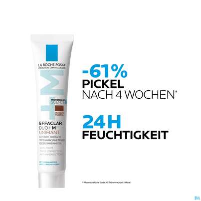Sie sehen eine Packung La Roche Posay Effaclar Duo+m Unifiant Mittel 40ml, Produktbild: 11 La Roche Posay Effaclar Duo+m Unifiant Mittel 40ml, A-Nr.: 5883122 - 11