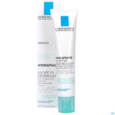Sie sehen eine Packung La Roche Posay Hydraphase/ha Feuchtigkeitscreme Uv Leicht 40ml, Produktbild: 12 La Roche Posay Hydraphase/ha Feuchtigkeitscreme Uv Leicht 40ml, A-Nr.: 5716016 - 12