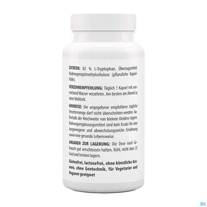 L-tryptophan Kapseln 500mg -naturheilp. 60st, A-Nr.: 4846596 - 05