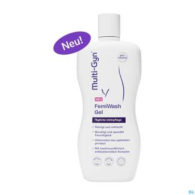 Sie sehen eine Packung Multi-gyn Femiwash Gel 220ml, Produktbild: 02 Multi-gyn Femiwash Gel 220ml, A-Nr.: 5780830 - 02