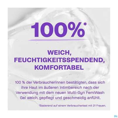 Sie sehen eine Packung Multi-gyn Femiwash Gel 220ml, Produktbild: 04 Multi-gyn Femiwash Gel 220ml, A-Nr.: 5780830 - 04