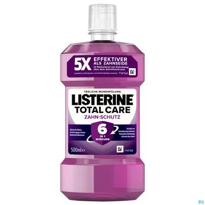 Sie sehen eine Packung Mundwasser/spuelung Listerine Total Care Zahnschutz 500ml, Produktbild: 03 Mundwasser/spuelung Listerine Total Care Zahnschutz 500ml, A-Nr.: 3499276 - 03
