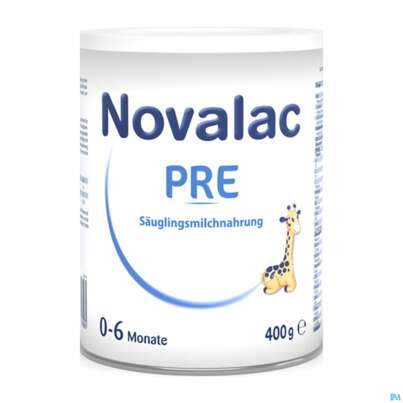 Sie sehen eine Packung Novalac Pre 400g, Produktbild: 02 Novalac Pre 400g, A-Nr.: 4162283 - 02