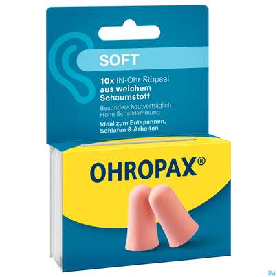 Sie sehen eine Packung Ohrenschutz Ohropax Soft/geraeuscheschutz In Haengeverpackung Pohrs 10st, Produktbild: 04 Ohrenschutz Ohropax Soft/geraeuscheschutz In Haengeverpackung Pohrs 10st, A-Nr.: 5908862 - 04