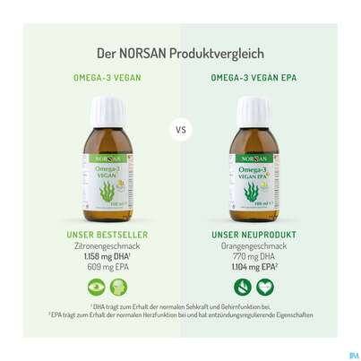 Omega -3 Norsan Oel/vegan/epa/hochd. Orangengeschmack 100ml, A-Nr.: 5948034 - 13