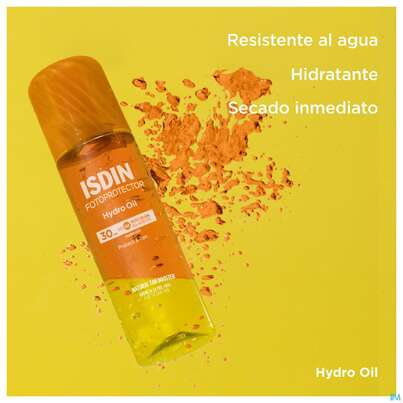 Sie sehen eine Packung Sonnenprodukte Isdin/fotoprotection Hydro Oil Lsf 30 200ml, Produktbild: 05 Sonnenprodukte Isdin/fotoprotection Hydro Oil Lsf 30 200ml, A-Nr.: 5570185 - 05