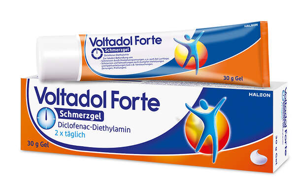 Sie sehen eine Packung Voltadol Forte Schmerzgel 30g, Produktbild: 01 Voltadol Forte Schmerzgel 30g, A-Nr.: 5504366 - 01