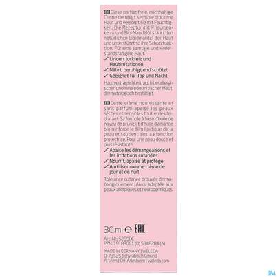 Sie sehen eine Packung Weleda Feuchtigkeitscreme Mandel Sensitiv 30ml, Produktbild: 04 Weleda Feuchtigkeitscreme Mandel Sensitiv 30ml, A-Nr.: 5848284 - 04