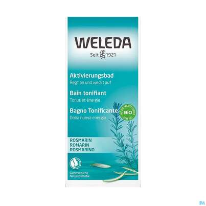 Sie sehen eine Packung Weleda Rosmarin Aktivierungsbad 200ml, Produktbild: 04 Weleda Rosmarin Aktivierungsbad 200ml, A-Nr.: 5034469 - 04