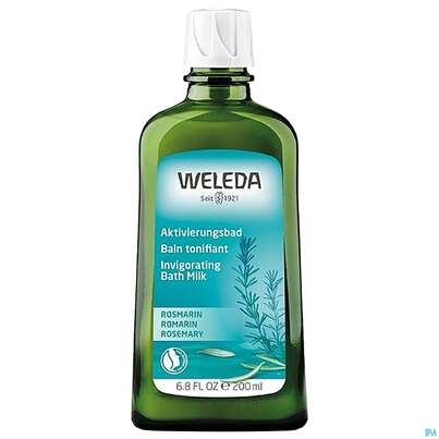 Sie sehen eine Packung Weleda Rosmarin Aktivierungsbad 200ml, Produktbild: 08 Weleda Rosmarin Aktivierungsbad 200ml, A-Nr.: 5034469 - 08