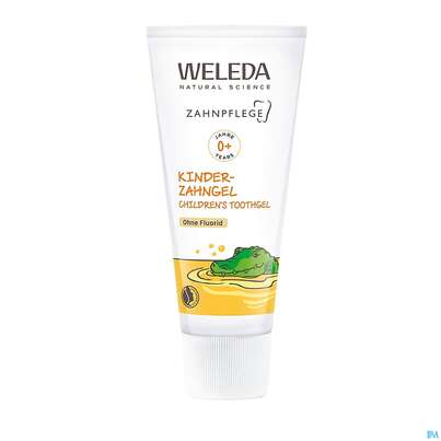 Sie sehen eine Packung Zahnpaste Weleda Kinder-gel 50ml, Produktbild: 03 Zahnpaste Weleda Kinder-gel 50ml, A-Nr.: 2217502 - 03