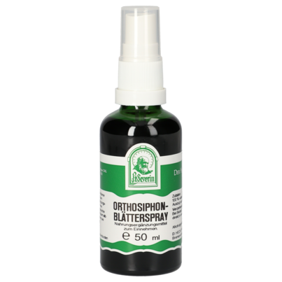 Sie sehen eine Packung ORTHOSIPHONBLÄTTER SPRAY 50 ML, Produktbild: 01 ORTHOSIPHONBLÄTTER SPRAY 50 ML, A-Nr.: 4444662 - 01