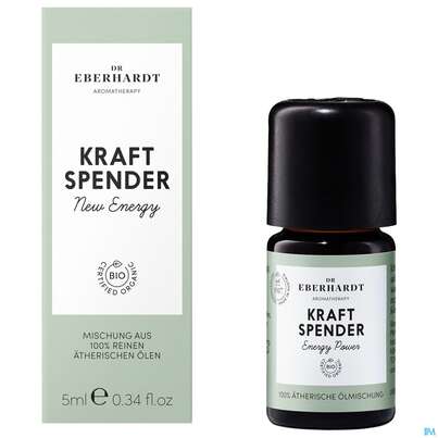 Sie sehen eine Packung Aetherische Oele Dr.eberhardt Bio Kraftspender 5ml, Produktbild: 04 Aetherische Oele Dr.eberhardt Bio Kraftspender 5ml, A-Nr.: 5766296 - 04