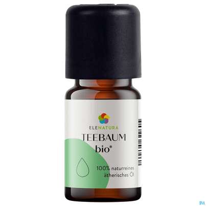 Sie sehen eine Packung Aetherische Oele Elenatura Bio Teebaum 5ml, Produktbild: 01 Aetherische Oele Elenatura Bio Teebaum 5ml, A-Nr.: 5410990 - 01