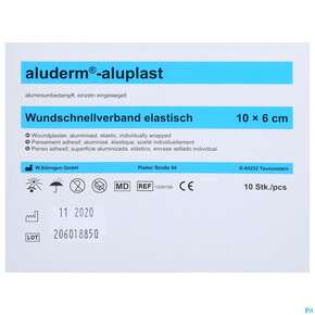 Aluderm/aluplast Wundpflaster 10x 6cm 10 Abschnitte 1pk, A-Nr.: 5650286 - 01