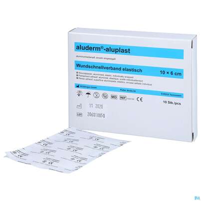 Aluderm/alupl El Wundpflaster 10x 6cm 10 Abschnitte 1pk, A-Nr.: 5650286 - 07