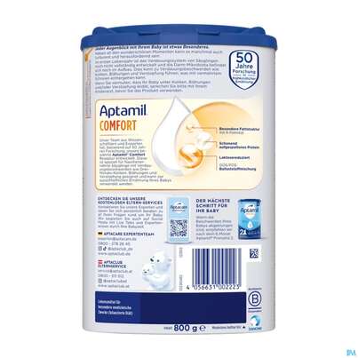 Aptamil Milch-fertignahrung Comfort Spezialnahrung 800g, A-Nr.: 4882215 - 05