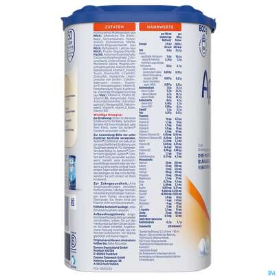 Aptamil Milch-fertignahrung Comfort Spezialnahrung 800g, A-Nr.: 4882215 - 06