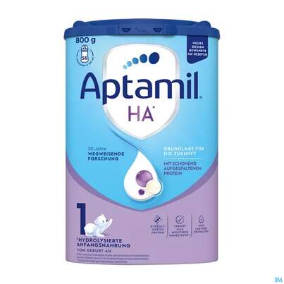 Sie sehen eine Packung Aptamil Milch-fertignahrung Ha 1 800g, Produktbild: 01 Aptamil Milch-fertignahrung Ha 1 800g, A-Nr.: 4882238 - 01