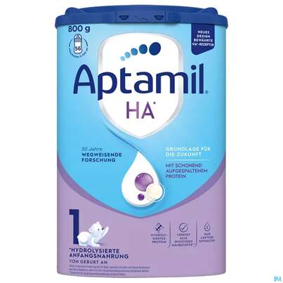 Sie sehen eine Packung Aptamil Milch-fertignahrung Ha 1 800g, Produktbild: 02 Aptamil Milch-fertignahrung Ha 1 800g, A-Nr.: 4882238 - 02