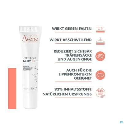 Avene Hyaluron Activ B3 Augencreme/neu 15ml, A-Nr.: 5882654 - 09