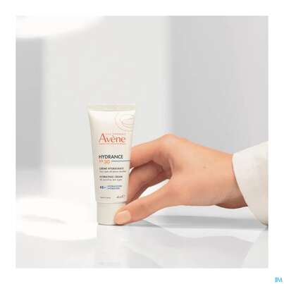 Sie sehen eine Packung Avene Hydrance Feuchtigkeitscreme Spf30 40ml, Produktbild: 14 Avene Hydrance Feuchtigkeitscreme Spf30 40ml, A-Nr.: 5961402 - 14