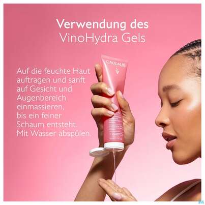 Sie sehen eine Packung Caudalie Vinohydra Reinigungsgel 150ml, Produktbild: 05 Caudalie Vinohydra Reinigungsgel 150ml, A-Nr.: 5970335 - 05