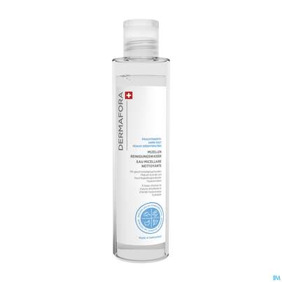 Sie sehen eine Packung Dermafora Hydr Mizellen Reinigungs- Wasser Feuchtigkeitarm 200ml, Produktbild: 01 Dermafora Hydr Mizellen Reinigungs- Wasser Feuchtigkeitarm 200ml, A-Nr.: 5561111 - 01