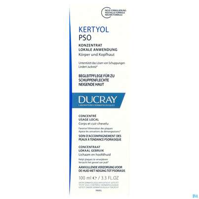 Sie sehen eine Packung Ducray Kertyol P.s.o Konzentrat 100ml, Produktbild: 01 Ducray Kertyol P.s.o Konzentrat 100ml, A-Nr.: 4855603 - 01