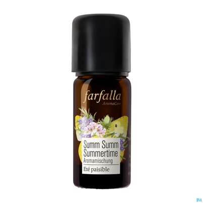 Sie sehen eine Packung Farfalla Summ-summ-summertime Aromamischung Summ Summ Stopp 10ml, Produktbild: 02 Farfalla Summ-summ-summertime Aromamischung Summ Summ Stopp 10ml, A-Nr.: 5935184 - 02