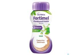 Fortimel/plantbased/protein 200ml Flasche Cappuccino 24st, A-Nr.: 5919618 - 01
