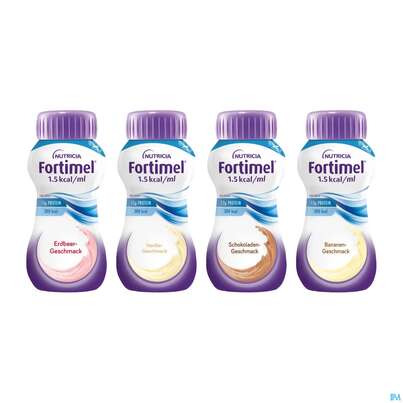 Sie sehen eine Packung Fortimel/protein 200ml 1,5kcal Sortiert 24st, Produktbild: 03 Fortimel/protein 200ml 1,5kcal Sortiert 24st, A-Nr.: 4303370 - 03