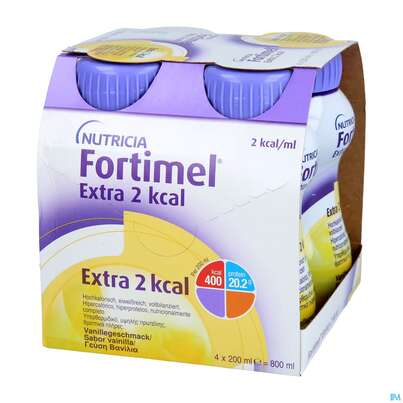 Sie sehen eine Packung Fortimel/protein 200ml 2kcal Vanille 24st, Produktbild: 03 Fortimel/protein 200ml 2kcal Vanille 24st, A-Nr.: 5833383 - 03
