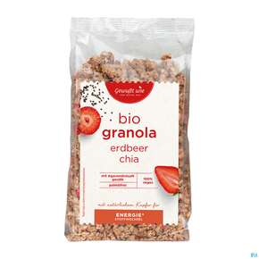 Gewusst Wie Bio Muesli Chia Crunchy Erdbeer 375g, A-Nr.: 4399772 - 01