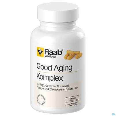 Sie sehen eine Packung Good Aging Komplex Kapseln Raab 60st, Produktbild: 01 Good Aging Komplex Kapseln Raab 60st, A-Nr.: 5912852 - 01