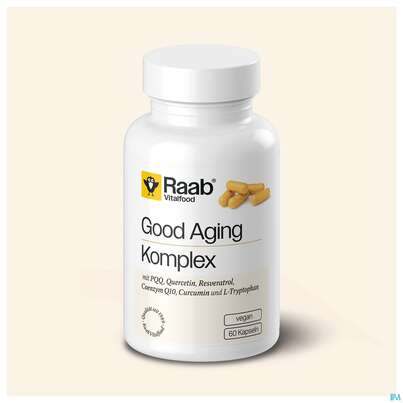 Sie sehen eine Packung Good Aging Komplex Kapseln Raab 60st, Produktbild: 02 Good Aging Komplex Kapseln Raab 60st, A-Nr.: 5912852 - 02