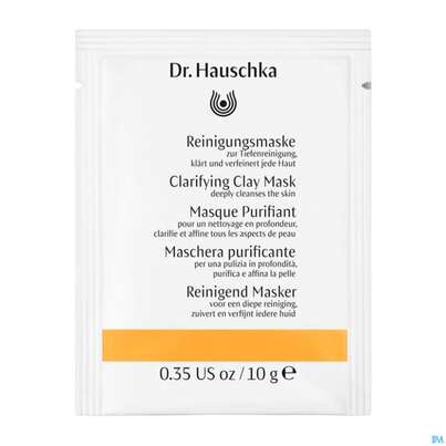 Sie sehen eine Packung Hauschka Dr. Kosmetik Gesichtspflege Reinigungsmaske Sachet 10g, Produktbild: 01 Hauschka Dr. Kosmetik Gesichtspflege Reinigungsmaske Sachet 10g, A-Nr.: 2620209 - 01