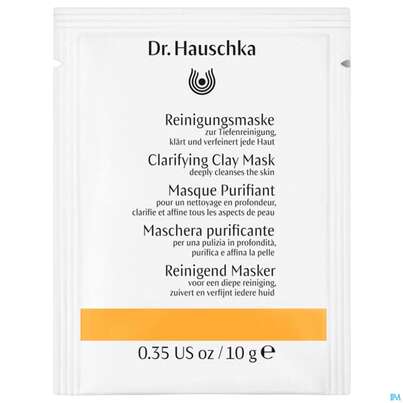 Sie sehen eine Packung Hauschka Dr. Kosmetik Gesichtspflege Reinigungsmaske Sachet 10g, Produktbild: 02 Hauschka Dr. Kosmetik Gesichtspflege Reinigungsmaske Sachet 10g, A-Nr.: 2620209 - 02