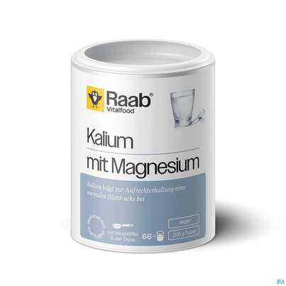 Sie sehen eine Packung Kalium +magnesium Pulver Raab 200g, Produktbild: 01 Kalium +magnesium Pulver Raab 200g, A-Nr.: 5912817 - 01