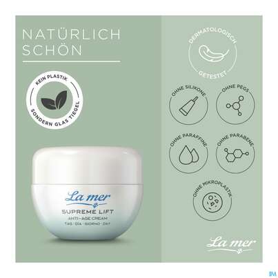 Sie sehen eine Packung La Mer Mit Parfum Supreme/lift Anti-age Cream Tag 50ml, Produktbild: 04 La Mer Mit Parfum Supreme/lift Anti-age Cream Tag 50ml, A-Nr.: 5827187 - 04