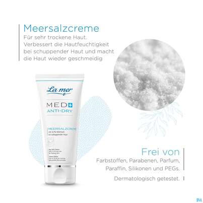 Sie sehen eine Packung La Mer Ohne Parfum Med Meersalzcreme 50ml, Produktbild: 03 La Mer Ohne Parfum Med Meersalzcreme 50ml, A-Nr.: 3265354 - 03